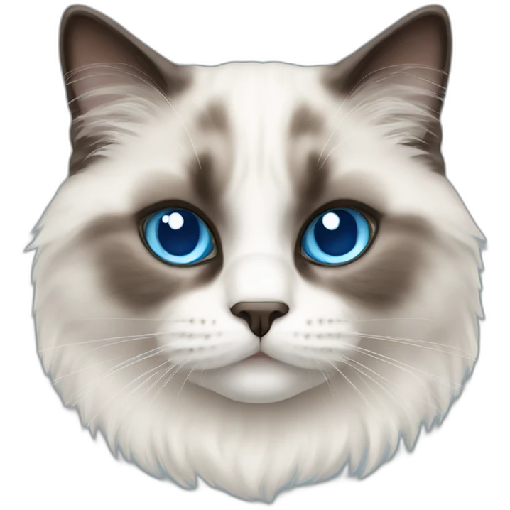 ragdoll cat blue eyes emoji
