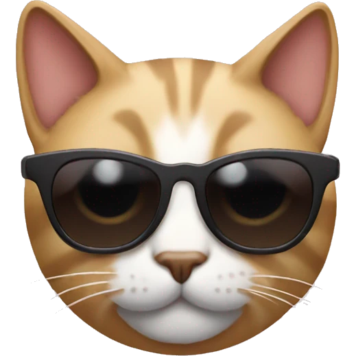 Cat with sunglasses emoji