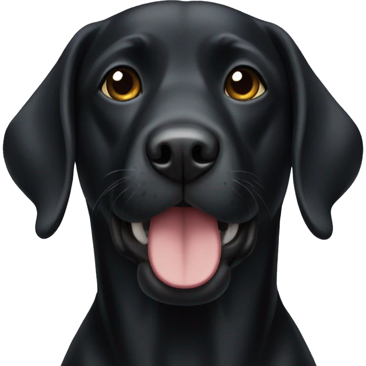 Black lab emoji