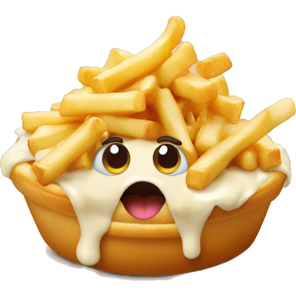 Pourine eat a poutine emoji