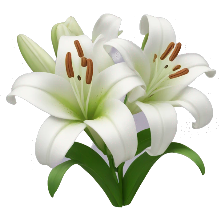 Lily flowers  emoji
