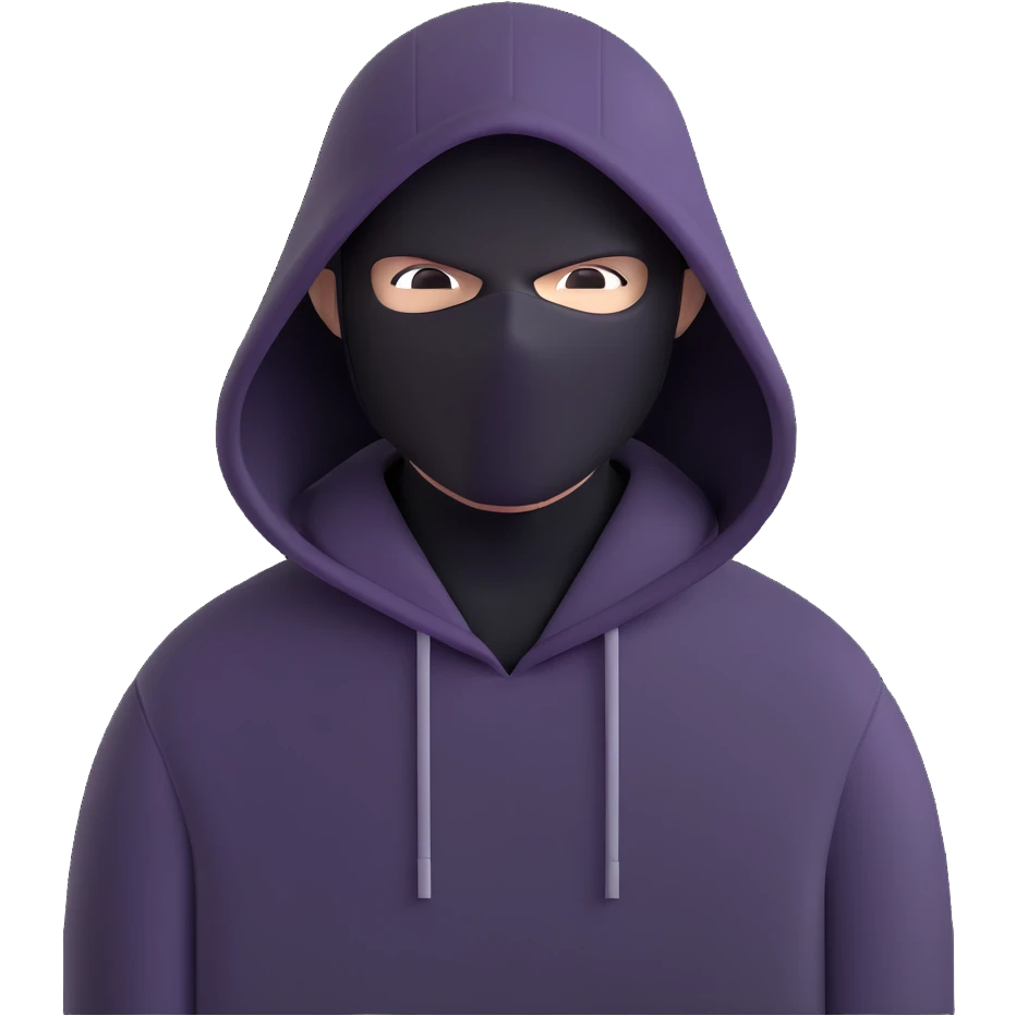 хакер в капюшоне emoji