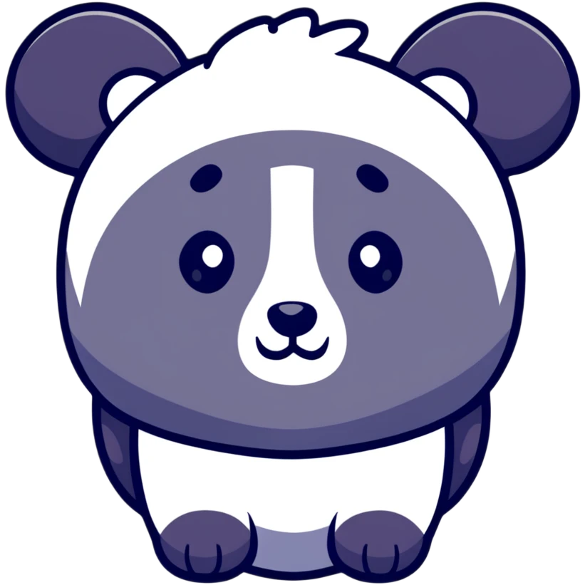 cute panda head emoji