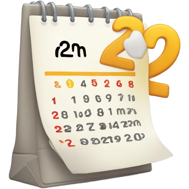 Calendar. 28 February  emoji