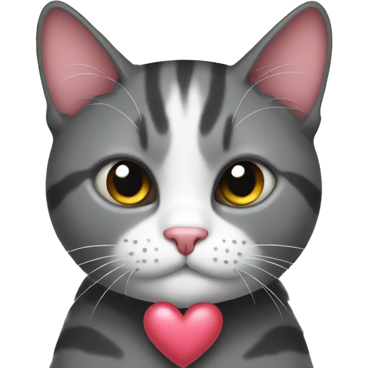Love heart cat  emoji