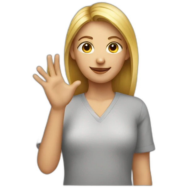 designer with hands making heart emoji