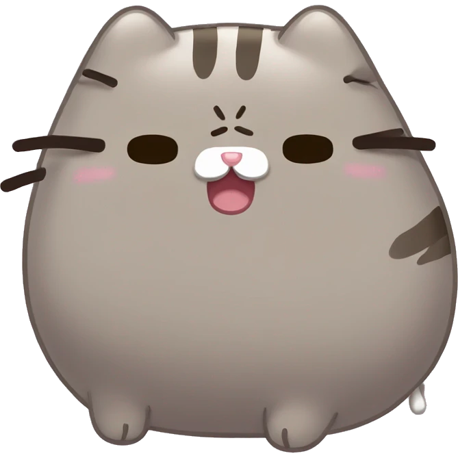 pusheen crying emoji