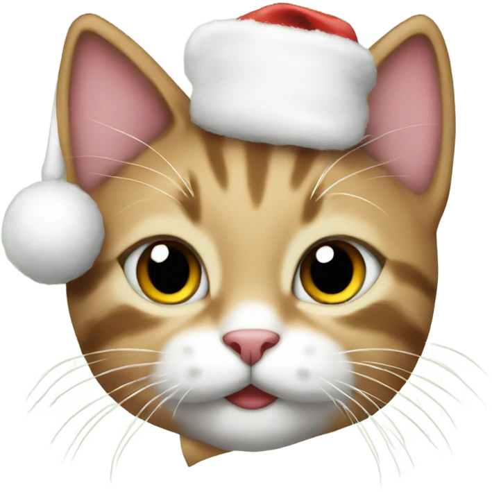 Christmas kitty emoji