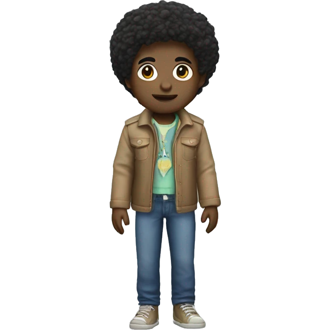 little big world doll from video game emoji