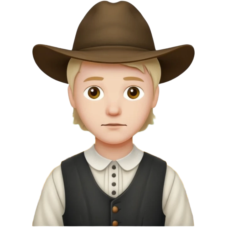 Puritan farmer male emoji