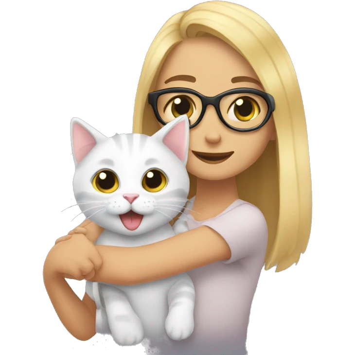 Me and my kitten emoji