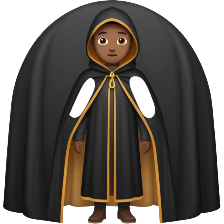 black Tall Oval Narrow Pop up one person standing tent  emoji