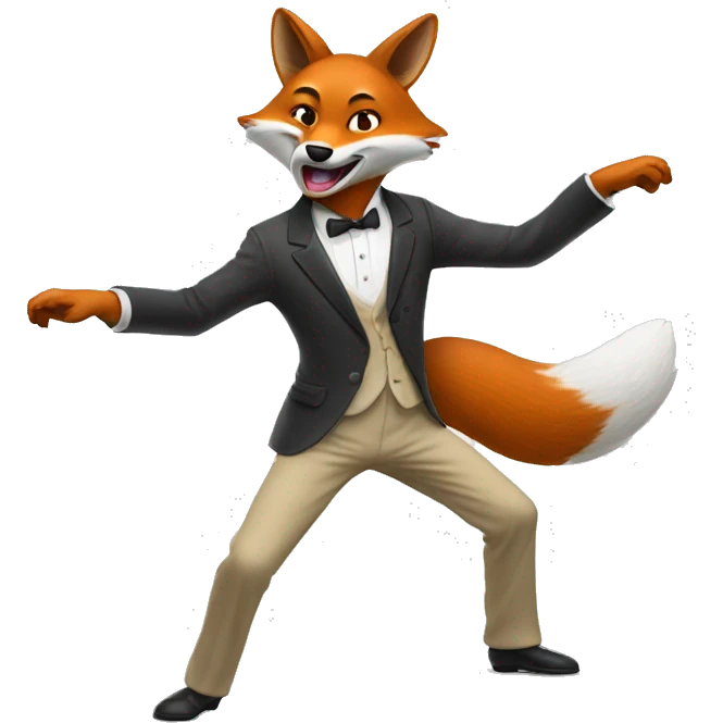 Un renard qui danse emoji