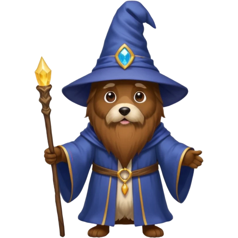 Dog wizard emoji