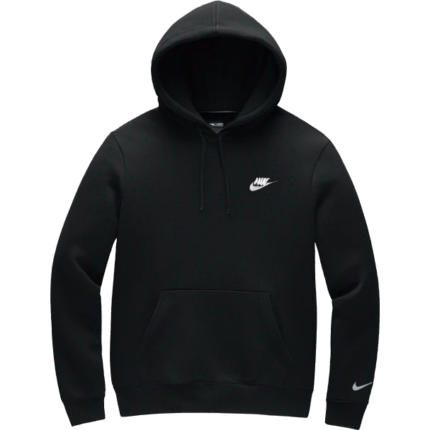 isolated nike black hoodie, product photography  emoji