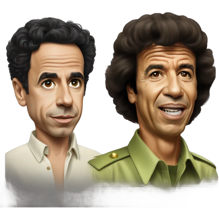 Photo realistic, Frankie muñiz and Muammar Gaddafi emoji