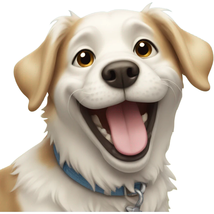 Happy dog emoji