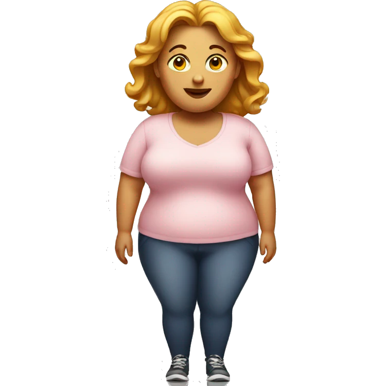 Obese woman rich emoji