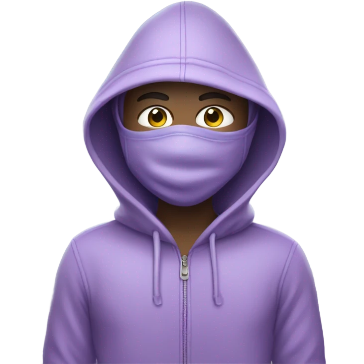 Burglar wearing lavender  emoji