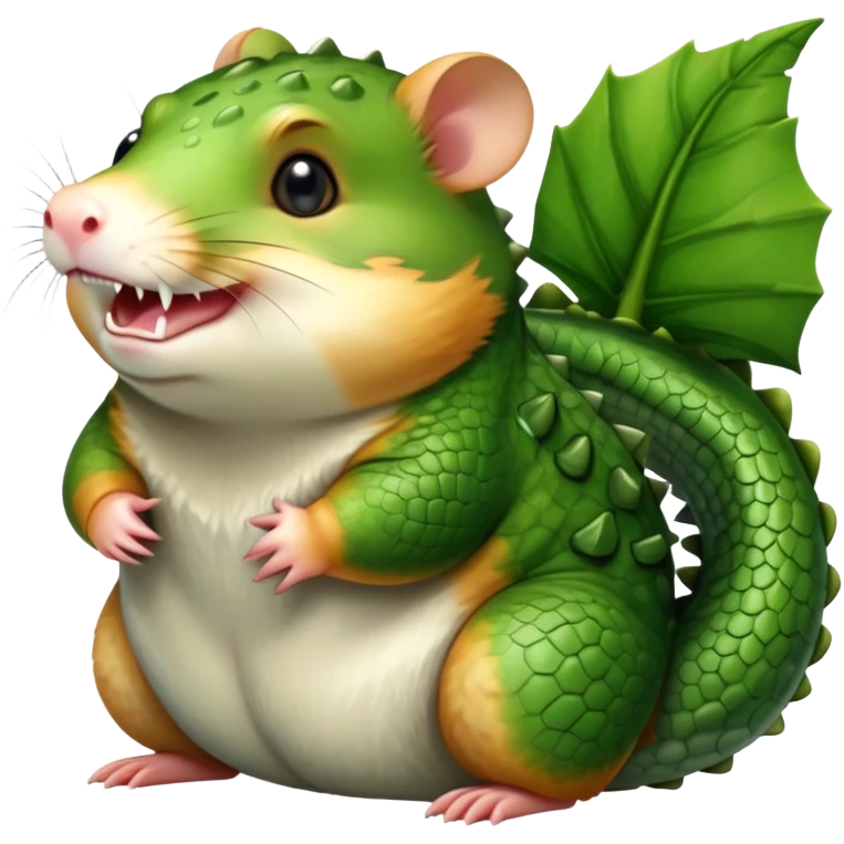 hamster with crocodile features emoji