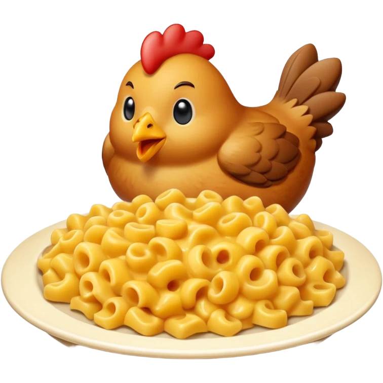 chicken with mac and cheese emoji