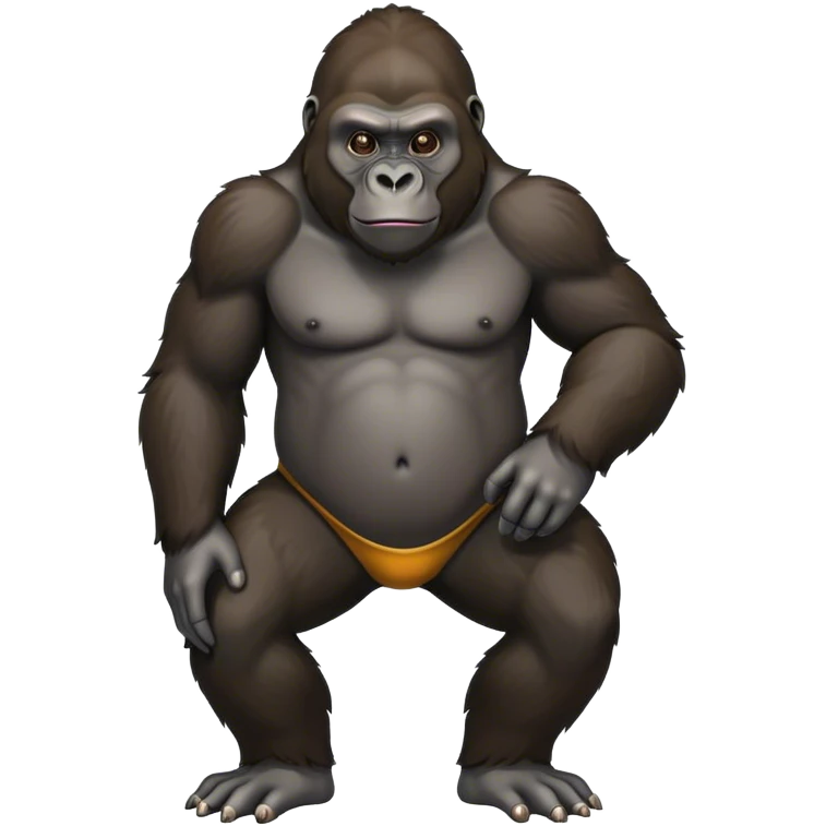 Gorilla with no legs  emoji