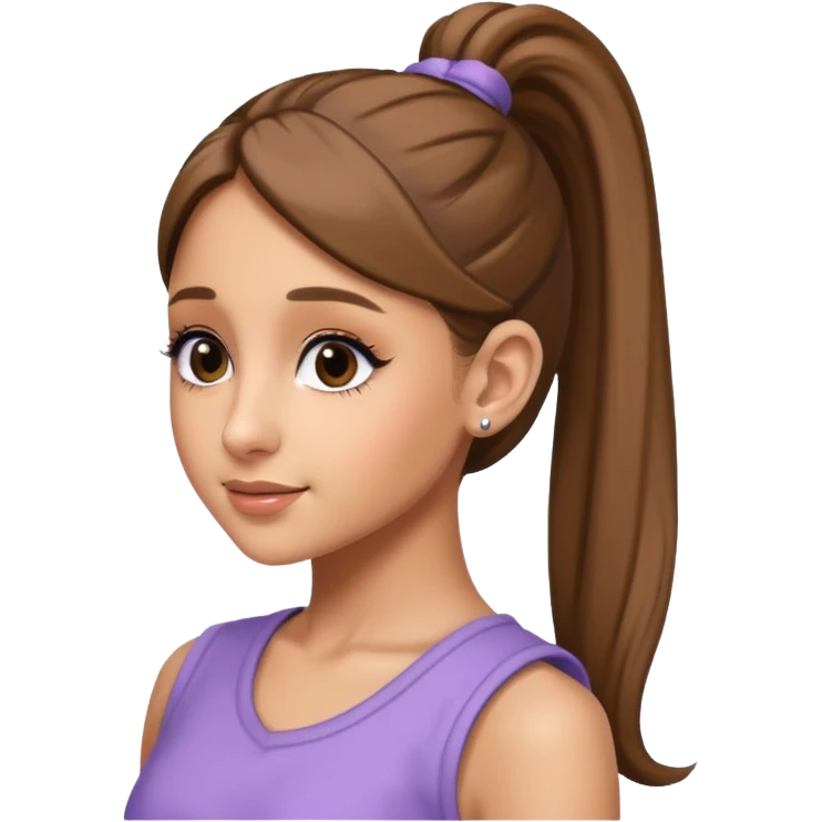 ariana grande ponytail 2025 a little older she’s 32 emoji