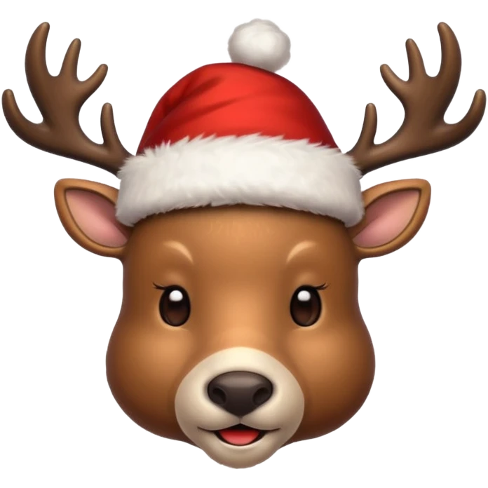 deer riding santa clause  emoji