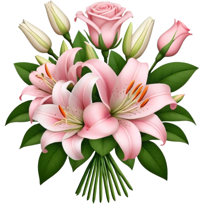 pale pink flower bouquet  emoji