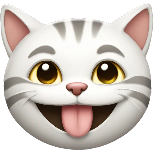 Giggling cat emoji