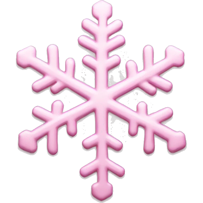 pastel pink snowflake  emoji