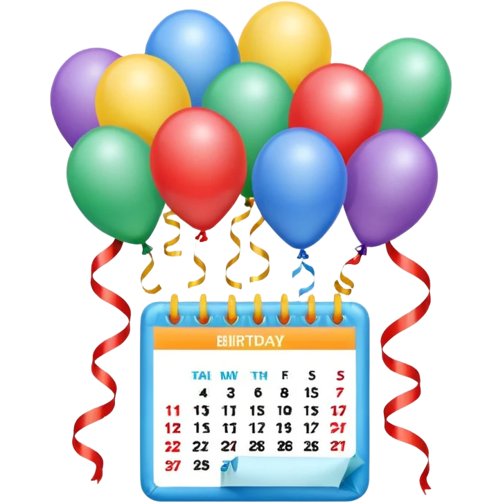 Birthday Calendar emoji