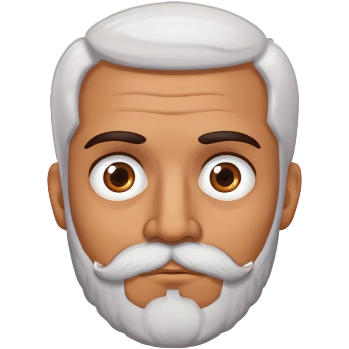 mexican man brown eyes with salt and pepper beard eye rolling emoji