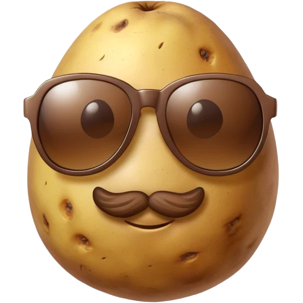 potato with sunglasses emoji