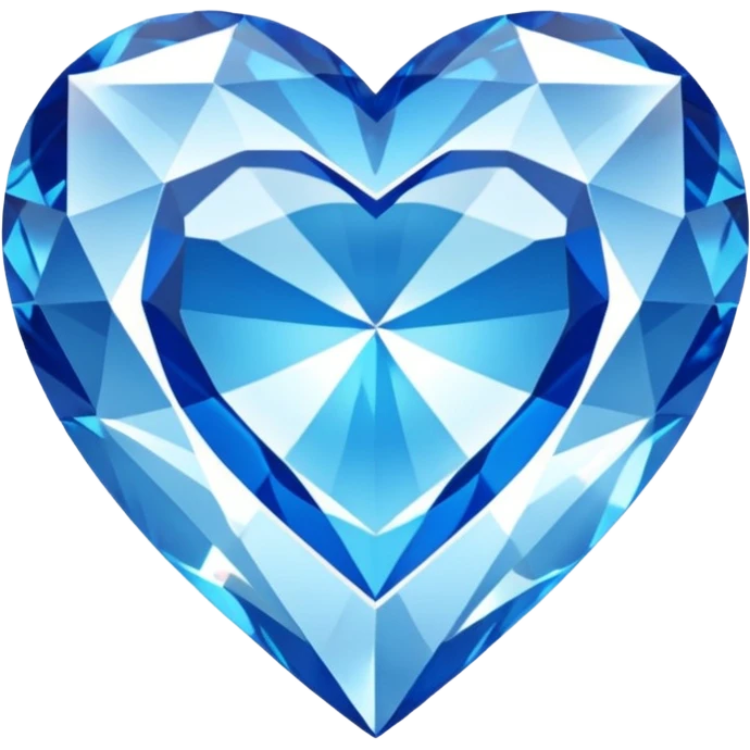 Diamond with blue heart inside
 emoji
