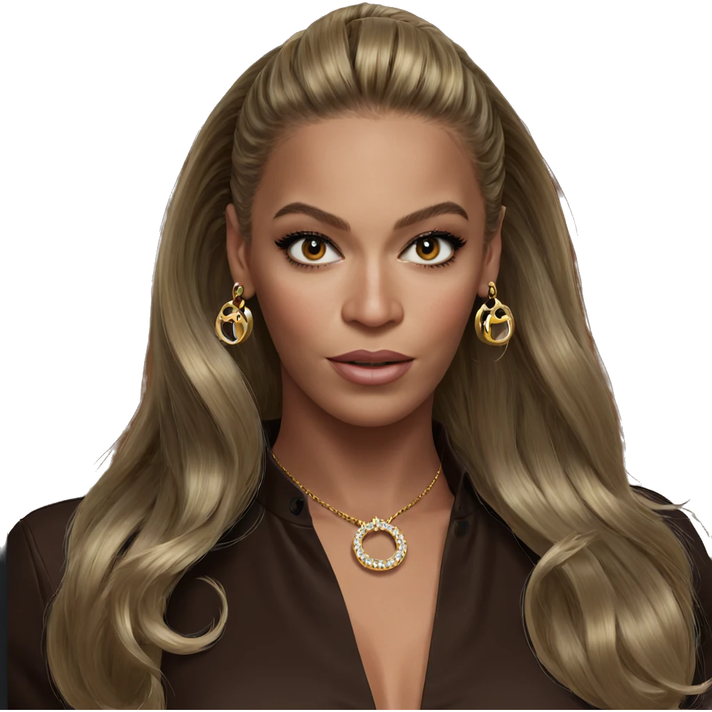 blonde girl with jewelry emoji