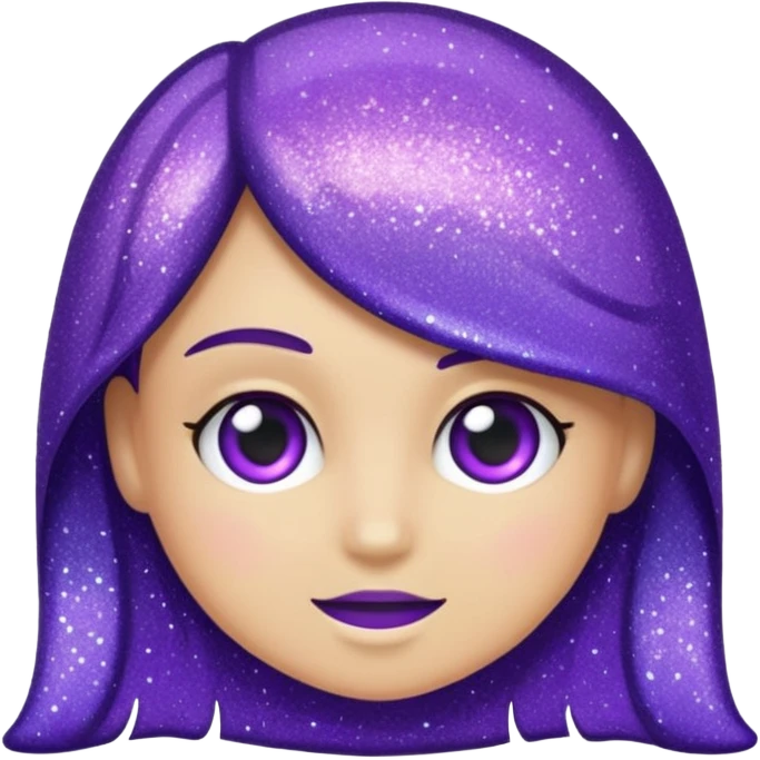 Glitter Roxo e Ciano Seta para direita emoji