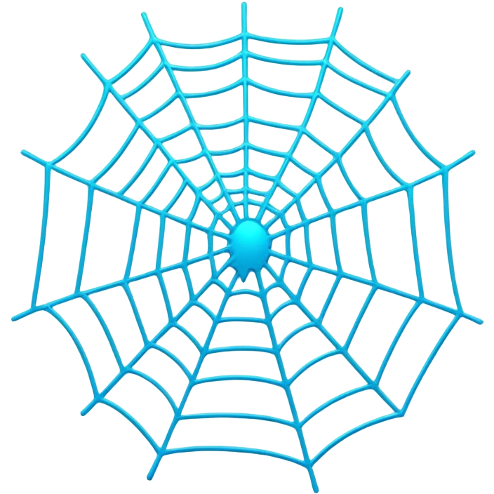 neon cobweb emoji
