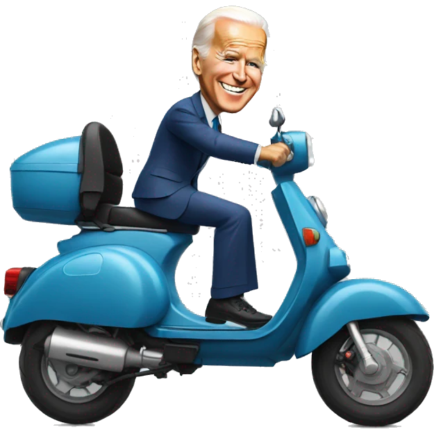 biden on a scooter emoji