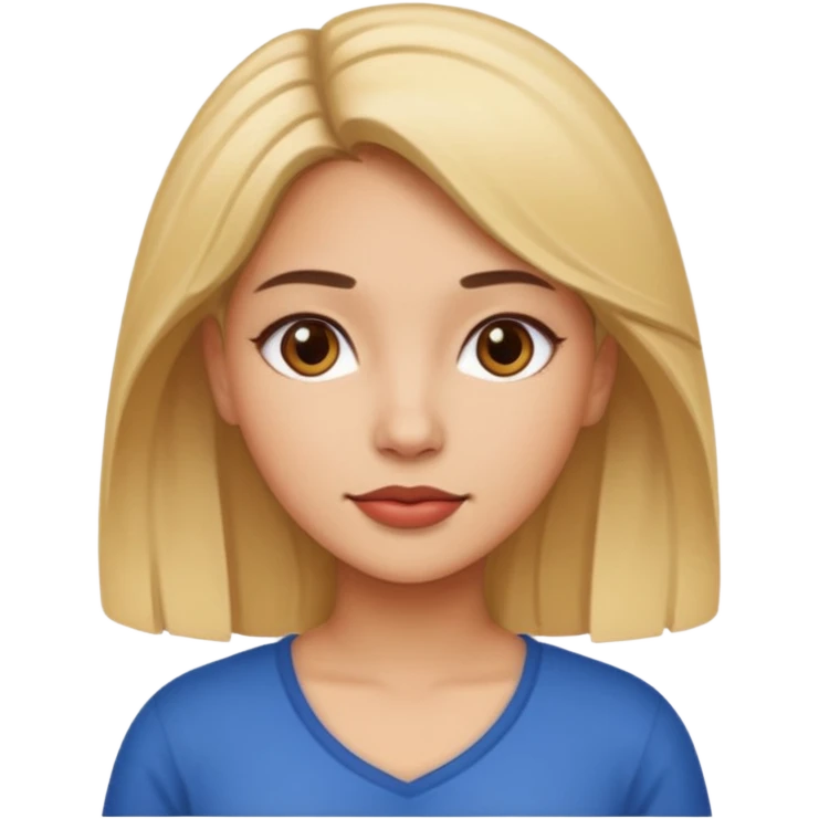 Latina girl with lights hair emoji