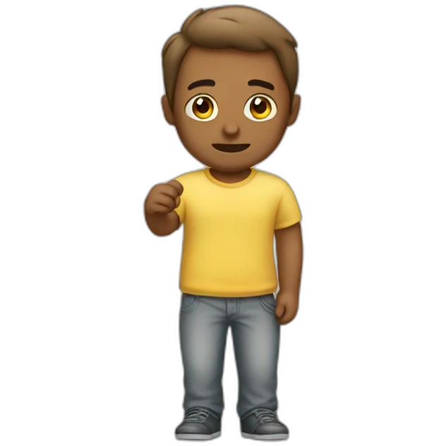 A man who peed his pants emoji