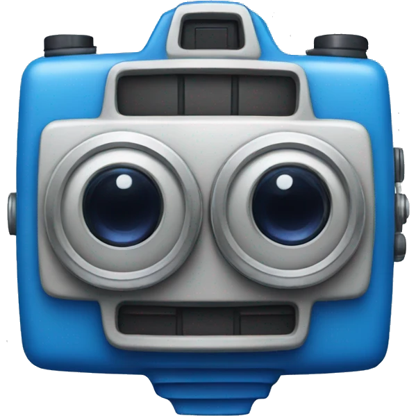 Blue camera emoji
