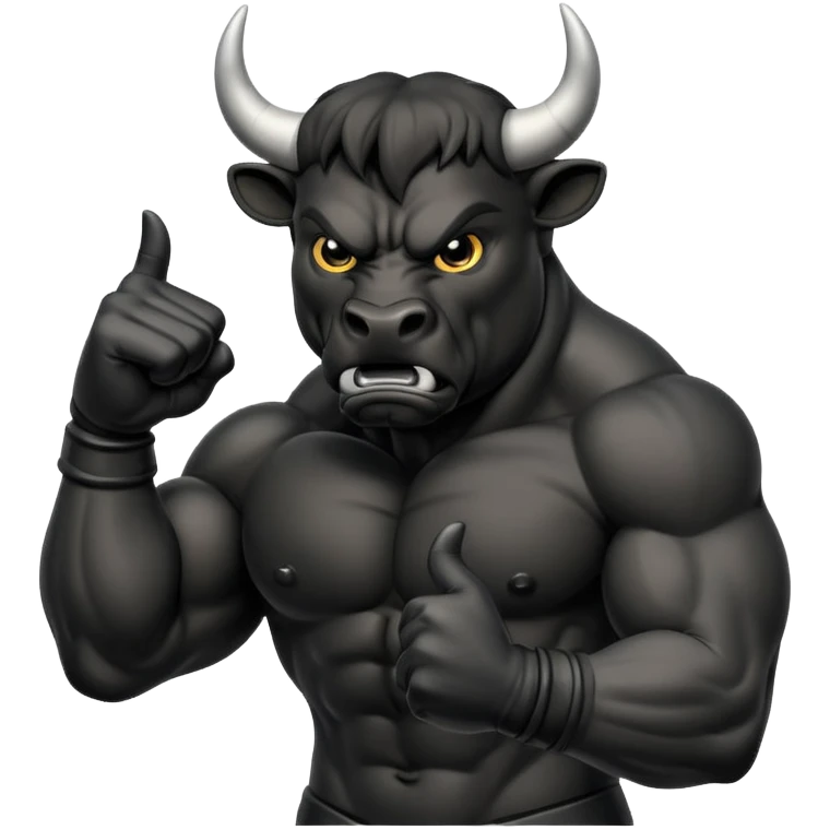Angry bull emoji showing thumb down (DisLikes) emoji