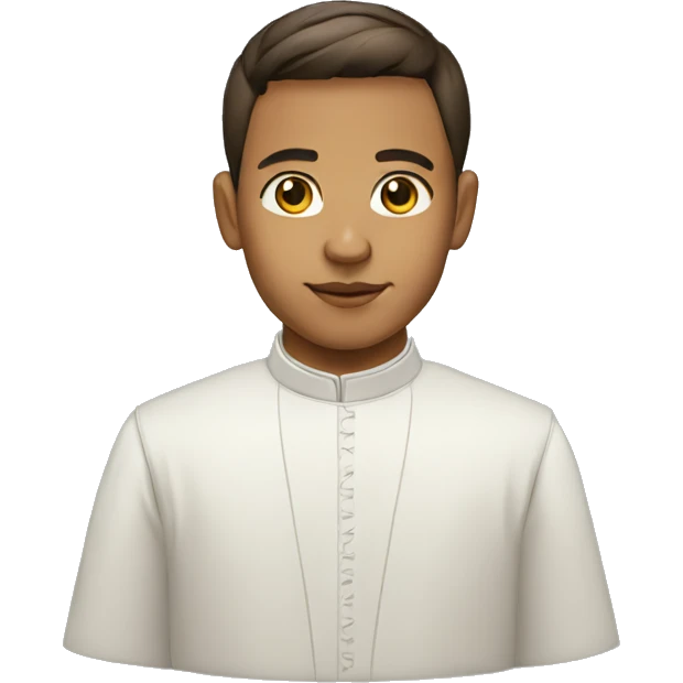 young catholic priest emoji