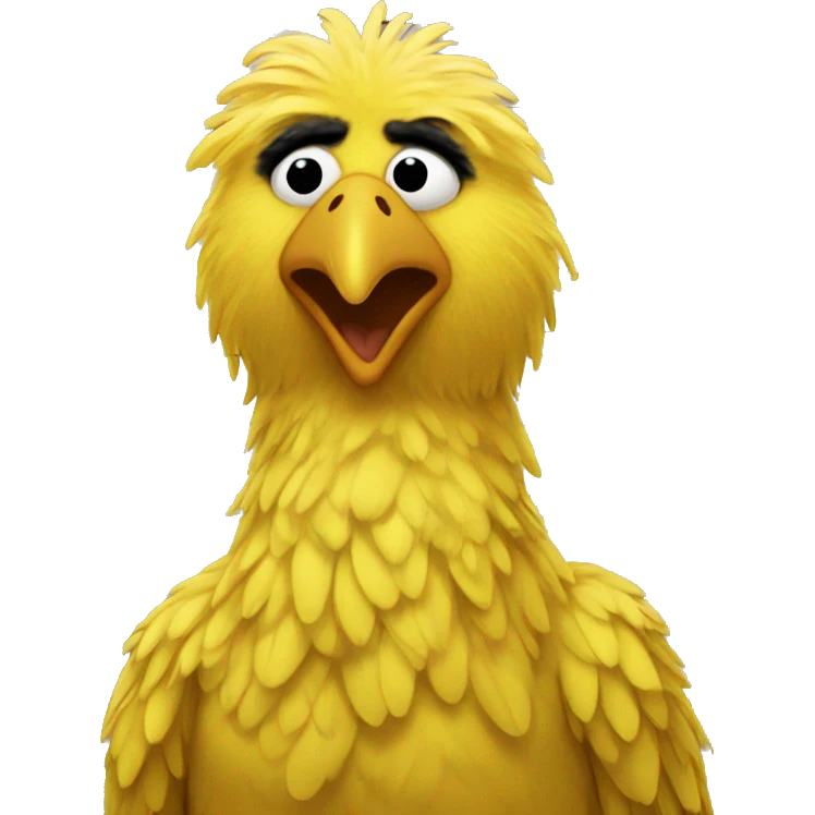 Big bird mugshot emoji