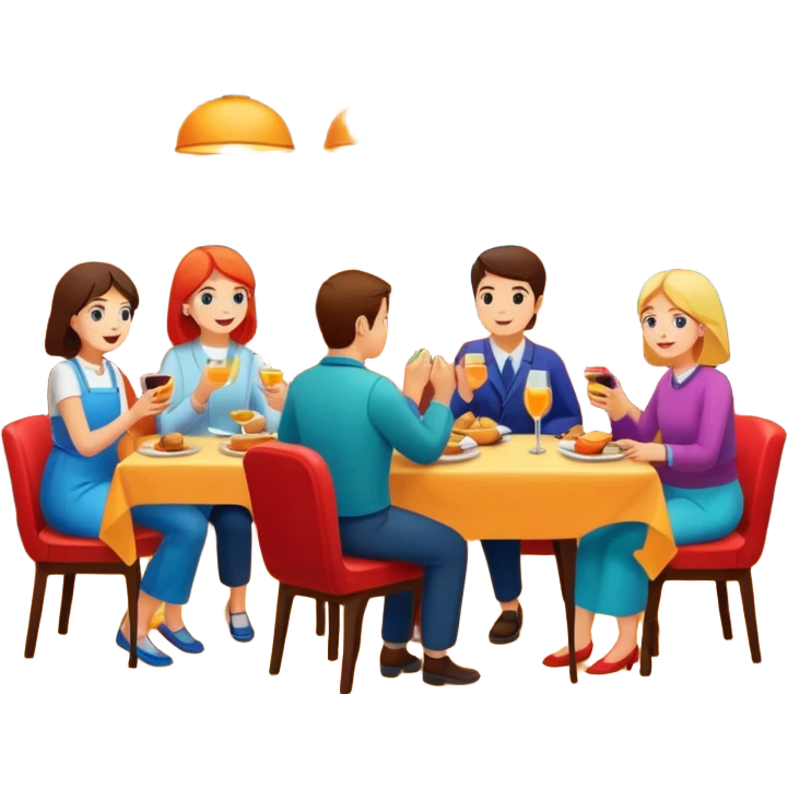 숙박, 외식, 교통 산업 활성화 emoji