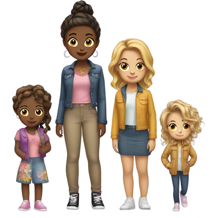 four girls  emoji