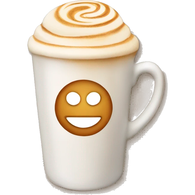 Café latte art emoji