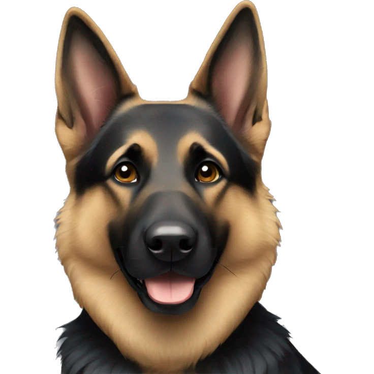 Black German shepherd  emoji