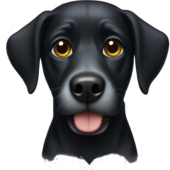 Black dog emoji